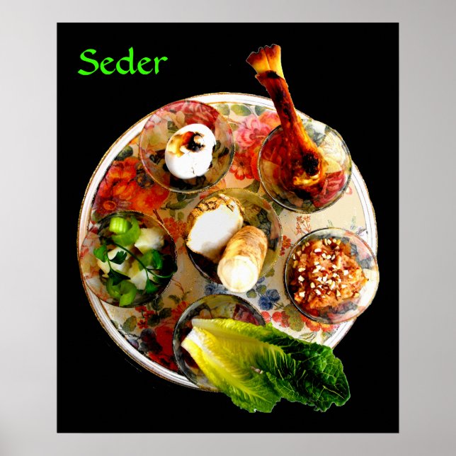 Poster Placa de Seder Completa (Frente)