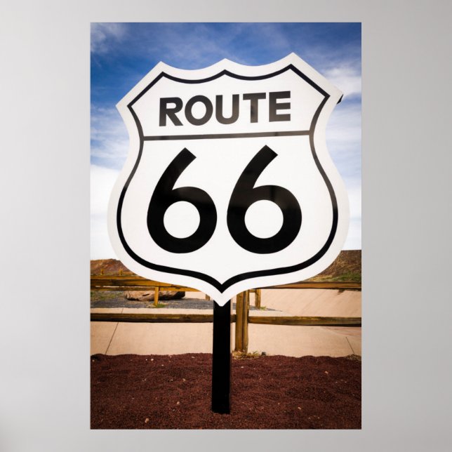 Póster Placa de sinalização da Rota 66, Arizona (Frente)