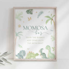 Poster Placa de Sinalização para Bar de Momosa para Chás 