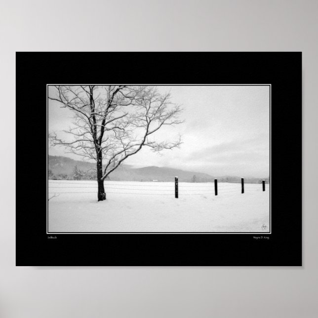 Poster Placa de solidão (Frente)