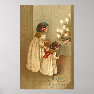 Póster Placa de Velas Brilhantes