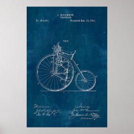 Póster Placa de velocipede