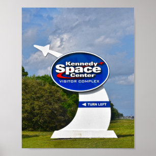 Poster Placa do Complexo de Visitantes do Centro Espacial