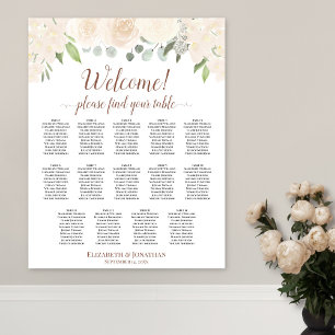 Poster Placa Floral 14 Mesa de Casamento