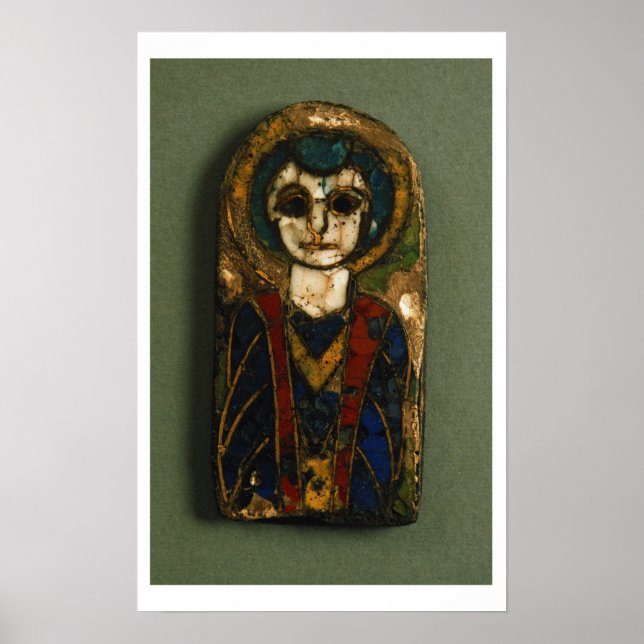 Póster Placa fundida, que representa um Cristo ou um sant (Frente)