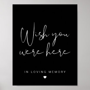 Poster Placa JOVI Black Edgy Desejamos que Você Estivesse