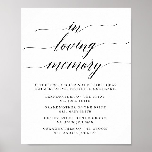 Poster Placa memorial tipográfica (Frente)