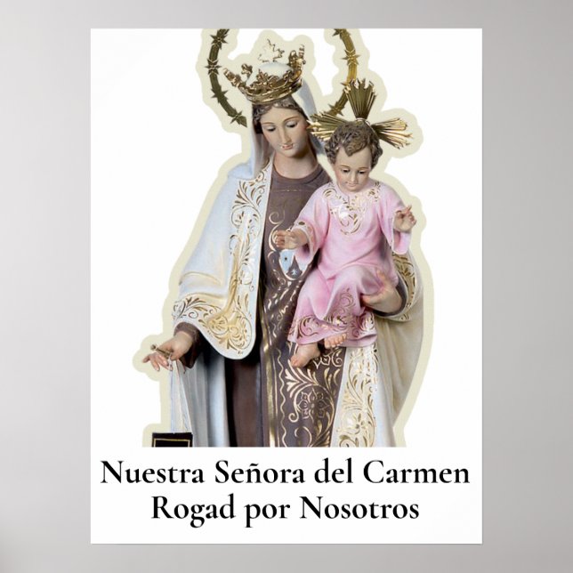 Poster Placa NUESTRA SEÑORA DEL CARMEN (Frente)