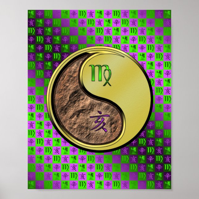 Poster Placa Virgo & Metal (Frente)