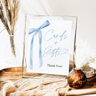 Poster Placas de Arco azul e sinal GIfts