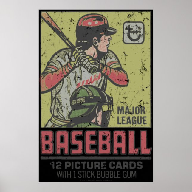 Poster Placas de baseball 1 (Frente)