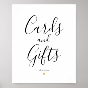 Poster Placas de Caligrafia Elegante e Presentes