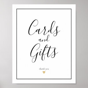 Poster Placas de Caligrafia Elegante para Cartões e Prese