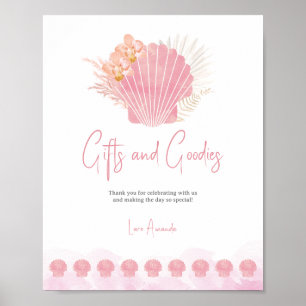 Poster Placas de Cartões e Coisas Boas para Chás de Bebê