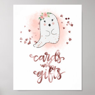 Poster Placas de Cartões e Presentes Chá de Bebê de Menin