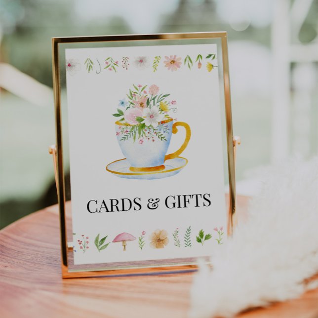 Poster Placas de Cartões e Presentes de Chá com Flores Si (Criador carregado)