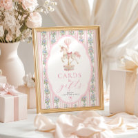 Placas de Cartões e Presentes Rosa de Carrossel