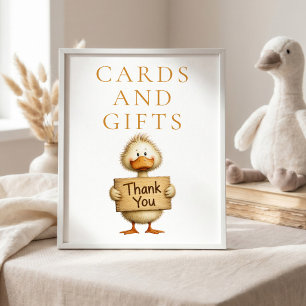 Poster Placas de Cartões e Presentes Silly Goose para Chá