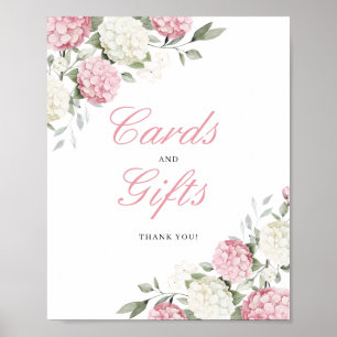 Poster Placas de casamento Cartões e Presentes Hortênsias