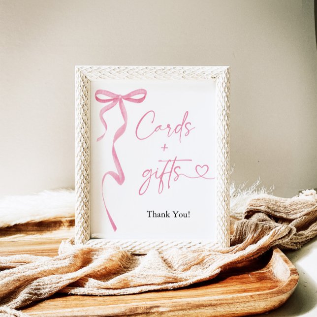 Poster Placas de Casando e Sinal GIfts cor-de-rosa (Criador carregado)