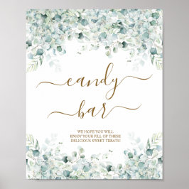 Poster Placas de Doces de Folhas de Eucalipto para Chá de