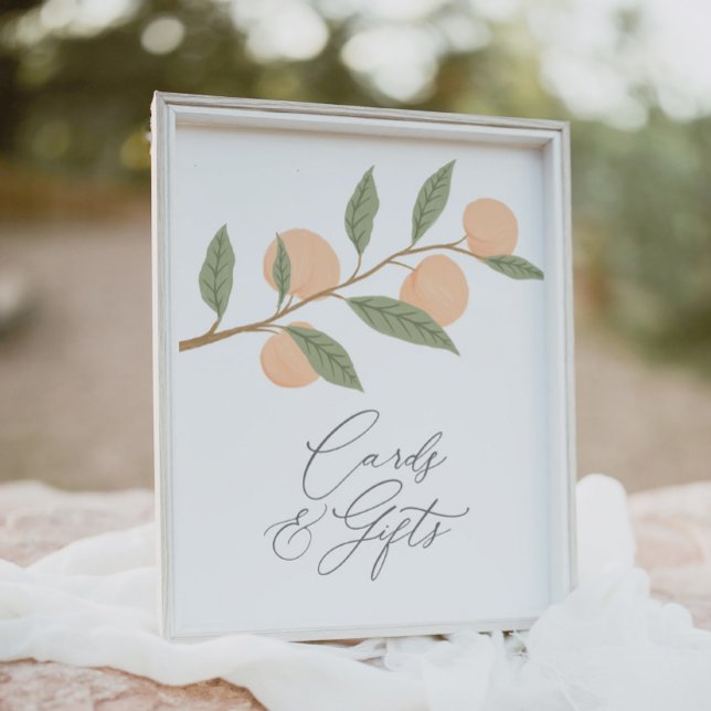 Poster Placas de Festa de aniversário de Pêssego e Sinal  (Criador carregado)