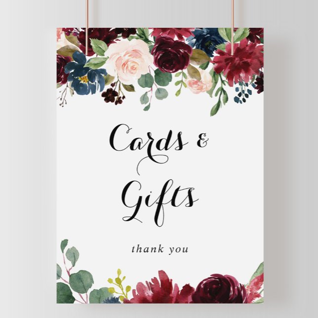 Poster Placas de Letra Cursiva Rústica de Outono para Car (Criador carregado)