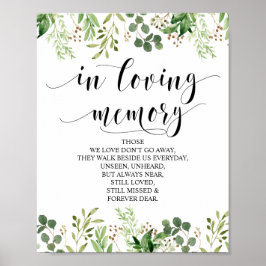 Poster Placas de Memorial em Homenagem à Memória