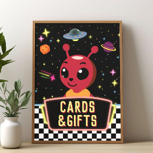 Poster Placas de Presentes de Cartões de Alienígenas da G
