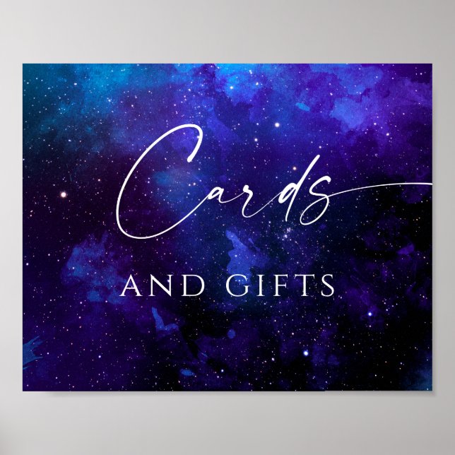 Poster Placas de Presentes de Casamento | Noite Estrelada (Frente)