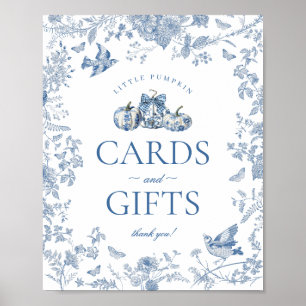 Poster Placas de Presentes e Cartões de Abóbora Toile Fra