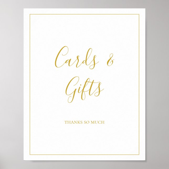 Poster Placas de Presentes e Cartões de Natal Simples e E (Frente)