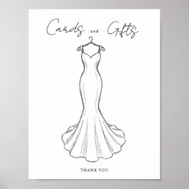 Poster Placas de Presentes e Cartões Minimalistas com Des