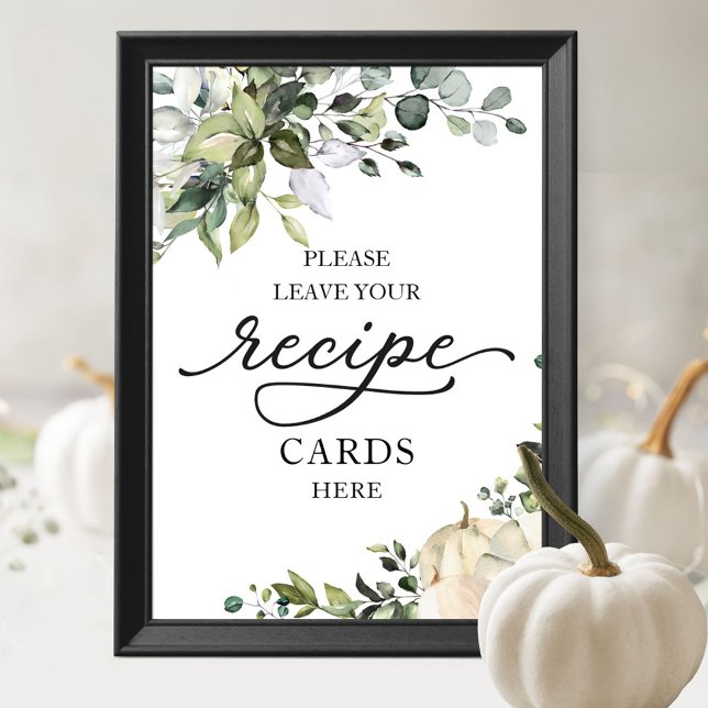 Poster Placas de Receita de Chá de Noiva de Abóbora de Ou (Criador carregado)