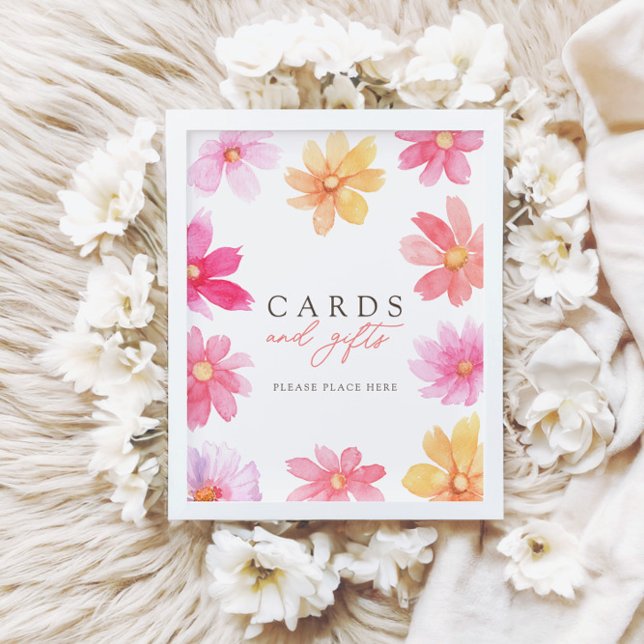 Poster Placas de verão vibrantes e sinal de Chá de fralda (Criador carregado)