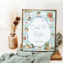 Poster Placas e presentes de Chás de fraldas de mercado c