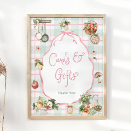 Poster Placas e presentes de Chás de fraldas de mercado c