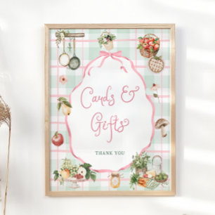 Poster Placas e presentes de Chás de fraldas de mercado c