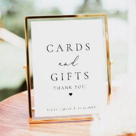 Poster Placas e presentes para caligrafia Elegante EVELYN