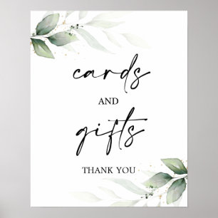 Poster Placas e presentes simples sinal verde