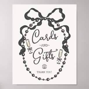 Poster Placas e sinais de Arco preto Prosecco