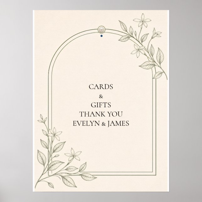 Poster Placas Personalizadas de Presentes e Cartões Botân (Frente)