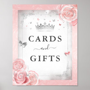 Poster Placas Prateadas Cor-de-Rosa Blush - Sinais de Gru