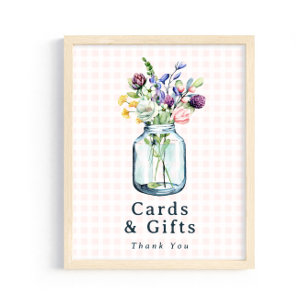 Poster Placas & Presentes Sinal Jarrão Rustico Flor Silve