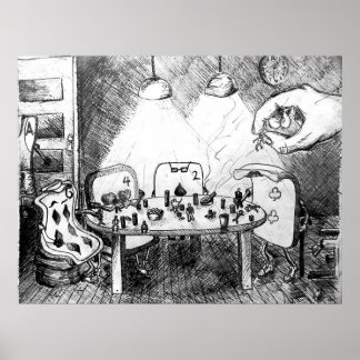 Póster Placas Reproduzindo Pessoas