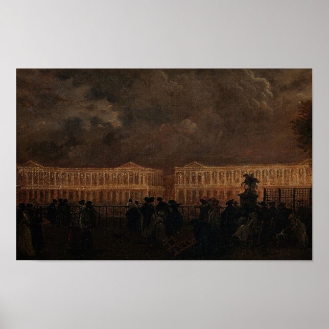 Poster Place de la Concorde, 1781 (Frente)
