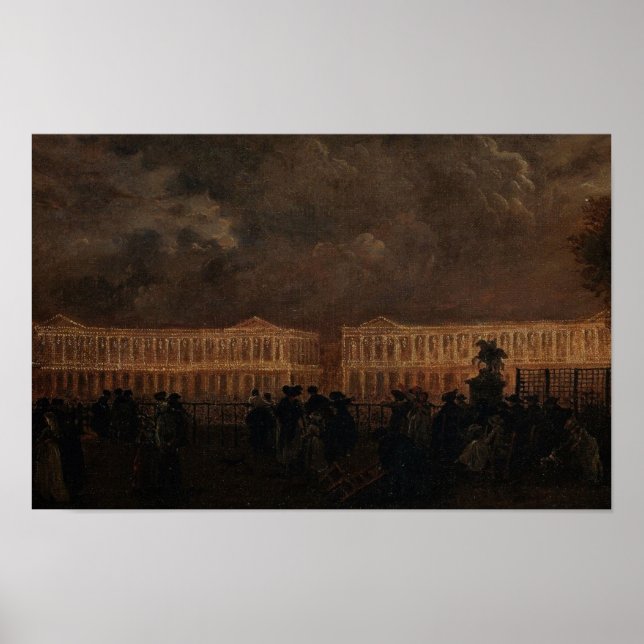 Poster Place de la Concorde, 1781 (Frente)