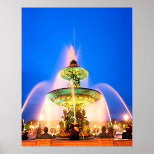 Poster Place de la Concorde, Paris, França