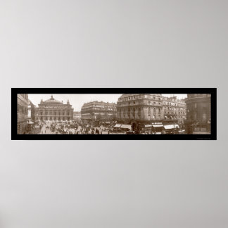 Poster Place De L'Opera Foto 1909