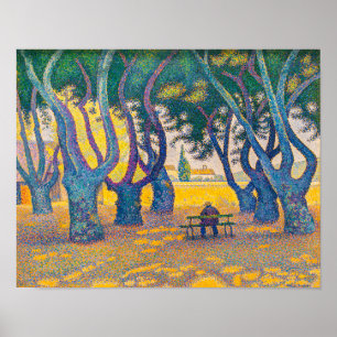 Poster Place des Lices, Rua. Tropez Paul Signac